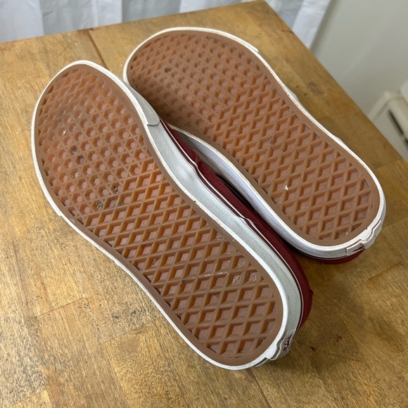 Vans Burgundy Canvas Men 7.5 Women 9 - Picture 4 of 6